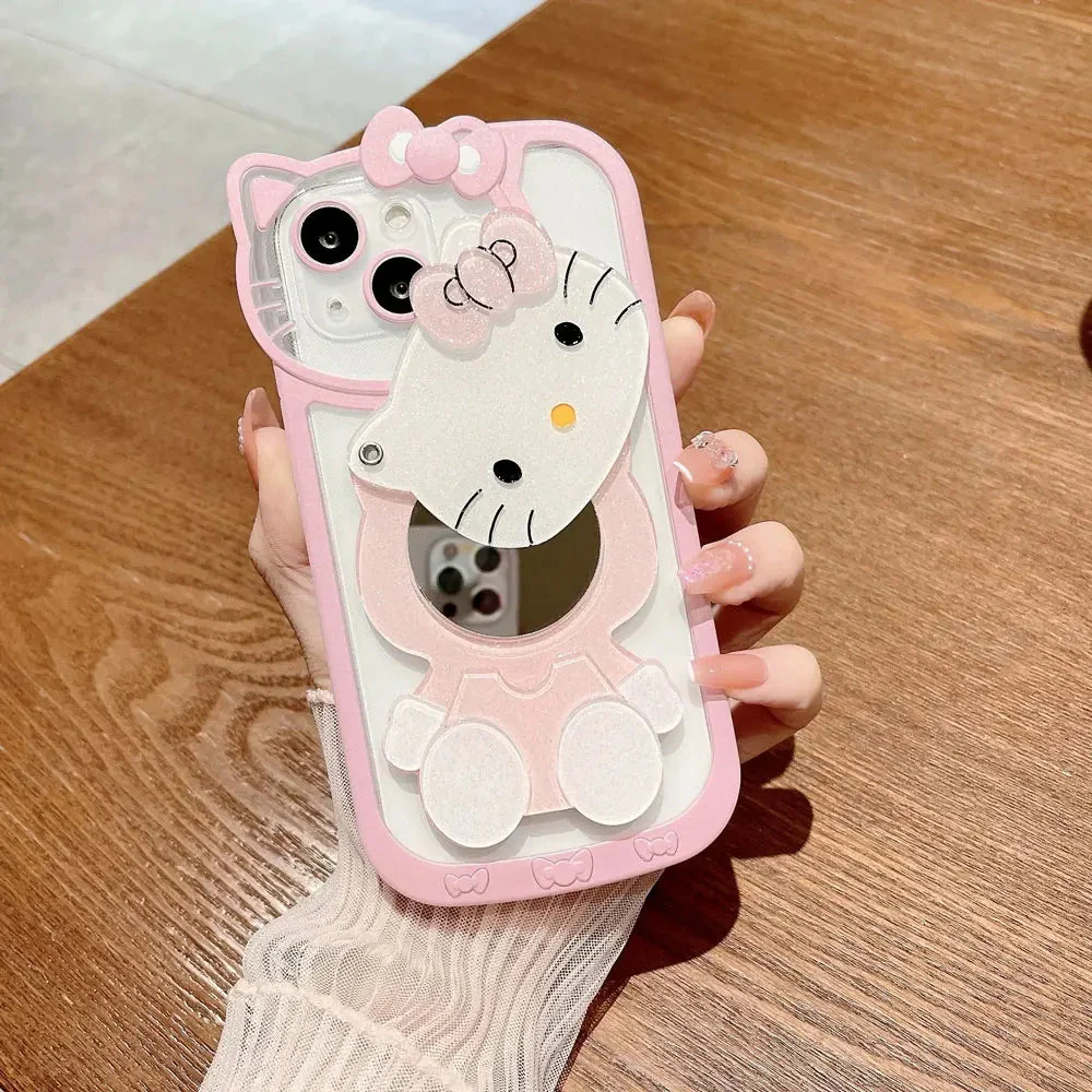 LuxuryKase LK163 Cute Kitty 3D Mirror Case Cover For iPhone - Image 8