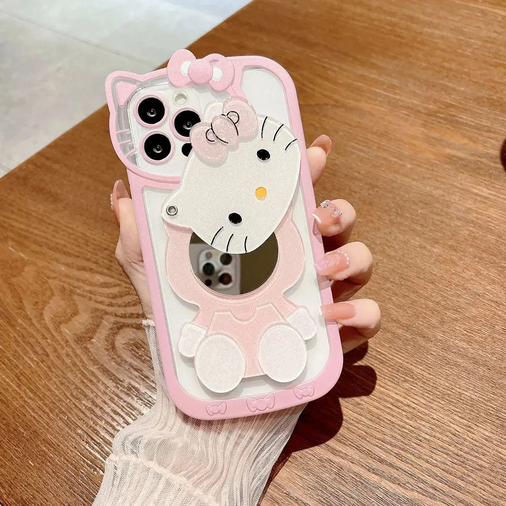 LuxuryKase LK163 Cute Kitty 3D Mirror Case Cover For iPhone - Image 9