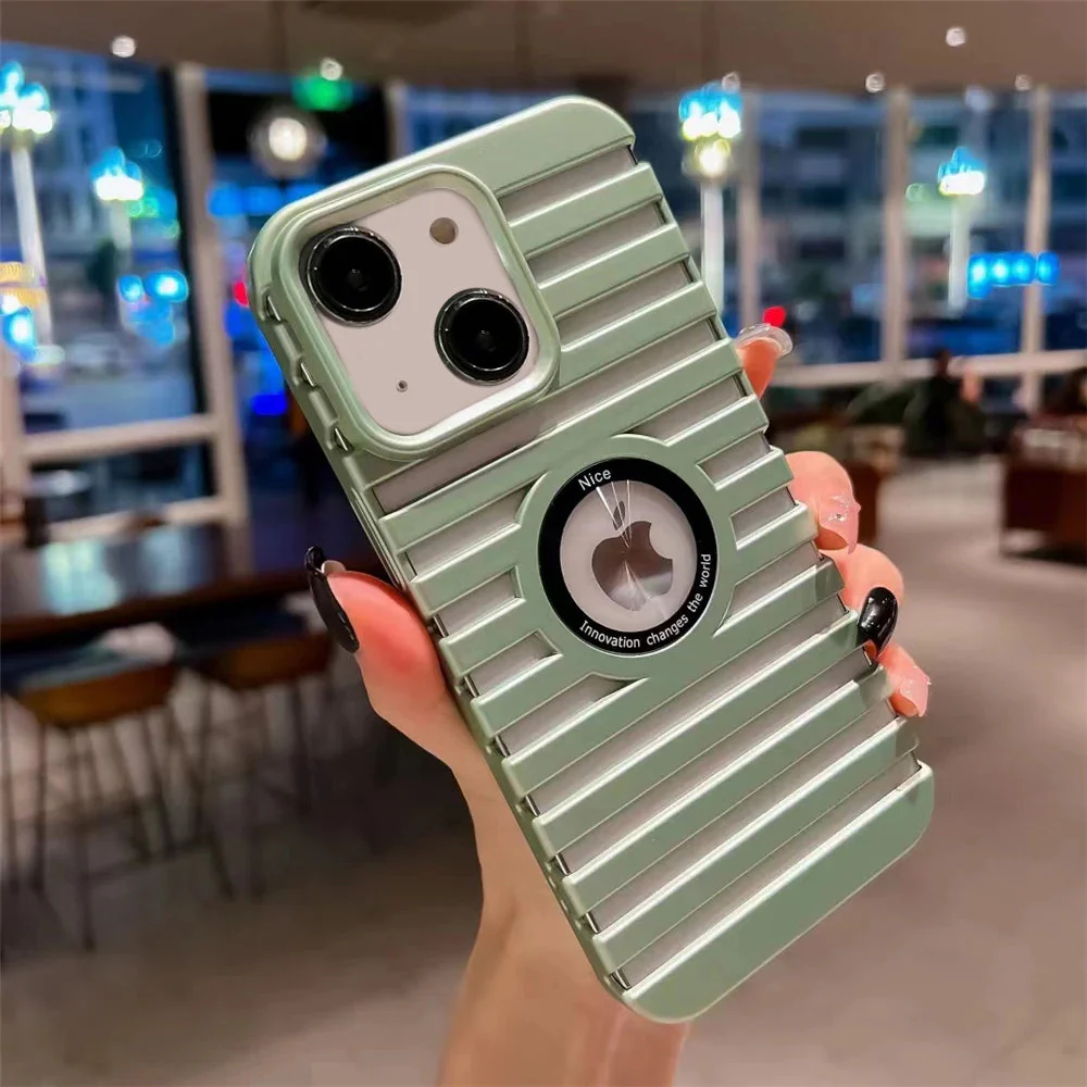 LuxuryKase LK165 Logo Hole Mag-Safe Heat Dissipation Breathable Hard Case Cover For iPhone - Image 6