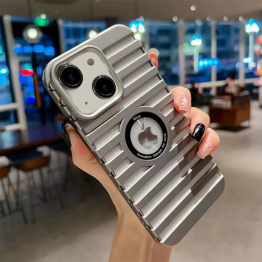 LuxuryKase LK165 Logo Hole Mag-Safe Heat Dissipation Breathable Hard Case Cover For iPhone - Image 8