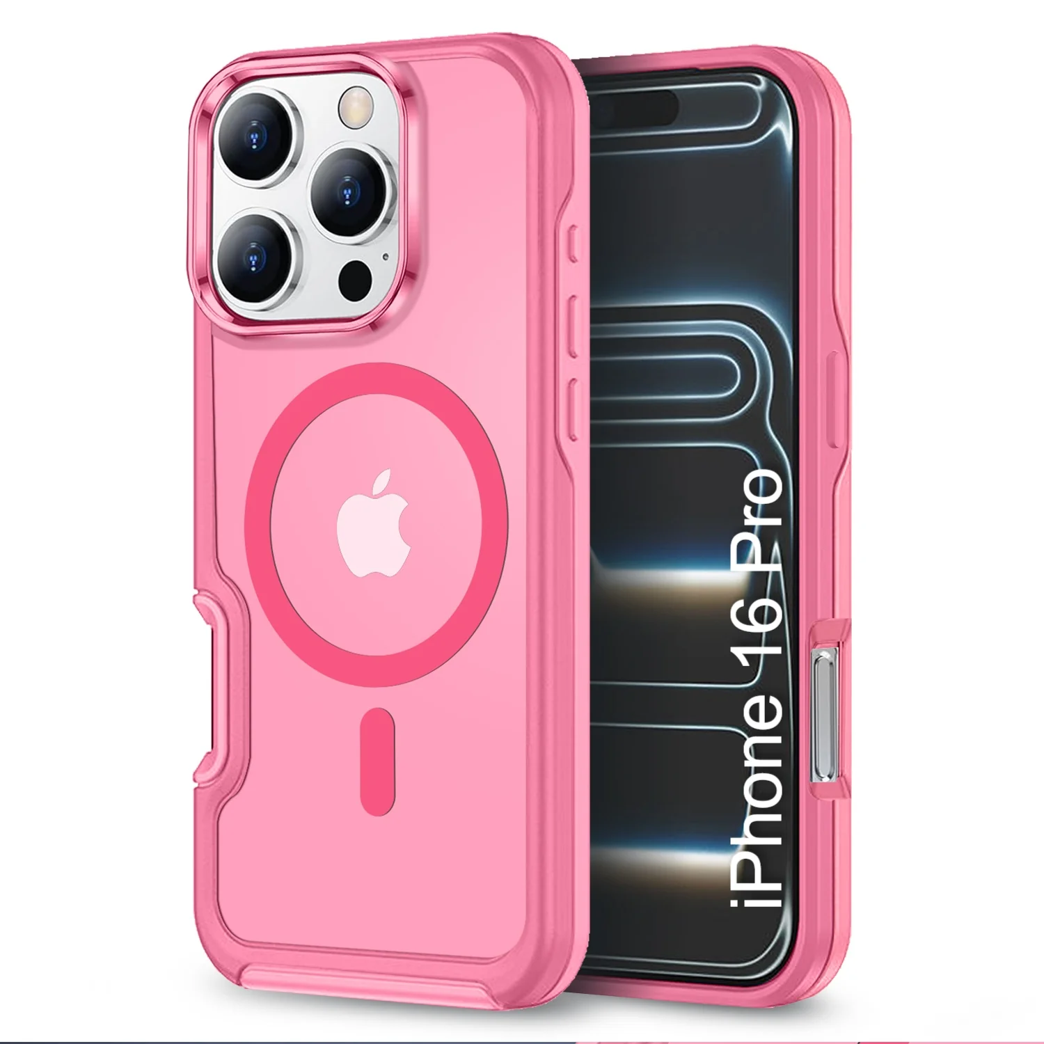 LuxuryKase Shockproof Transparent Matte Back Cover | Mag-Safe Compatible | Camera Protection | Soft TPU Edge | Anti-Yellowing For iPhone 16 & 17 Series - Image 24