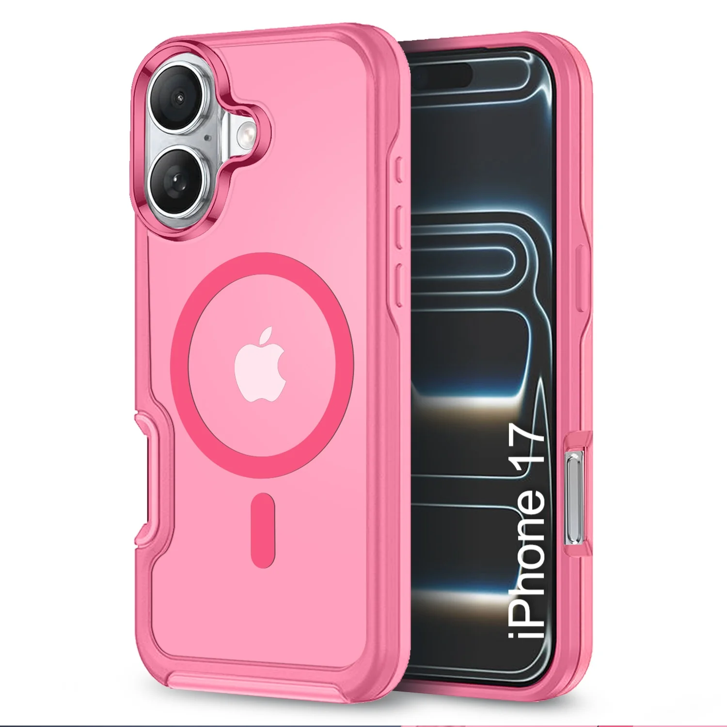 LuxuryKase Shockproof Transparent Matte Back Cover | Mag-Safe Compatible | Camera Protection | Soft TPU Edge | Anti-Yellowing For iPhone 16 & 17 Series - Image 30