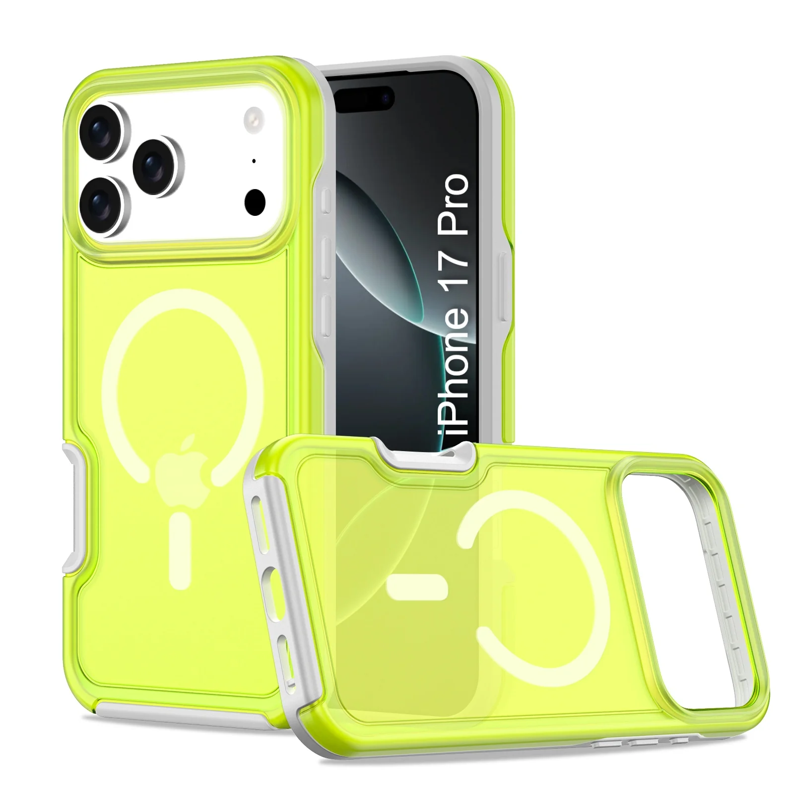 LuxuryKase Shockproof Transparent Matte Back Cover | Mag-Safe Compatible | Camera Protection | Soft TPU Edge | Anti-Yellowing For iPhone 16 & 17 Series - Image 34