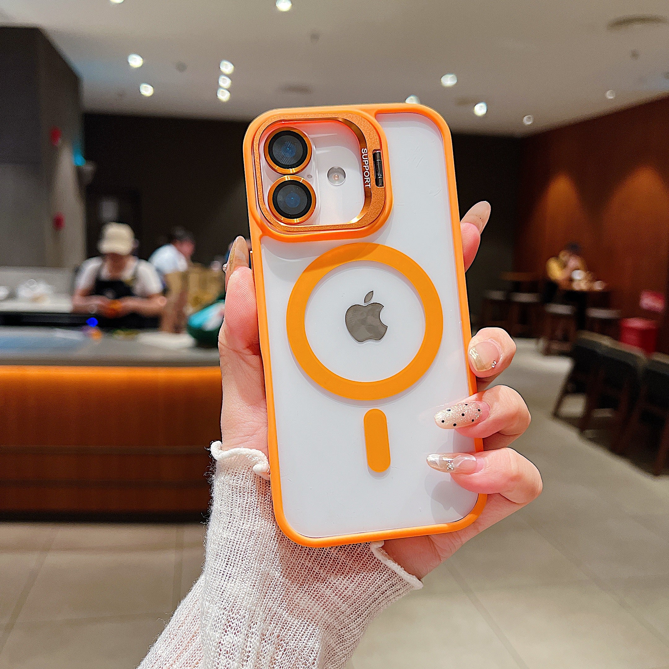 LuxuryKase Mag-Safe Clear Case | Shockproof Transparent Cover with Camera Lens Protection | Metal Ring Stand & Wireless Charging Support For iPhone & Samsung Series - Image 20