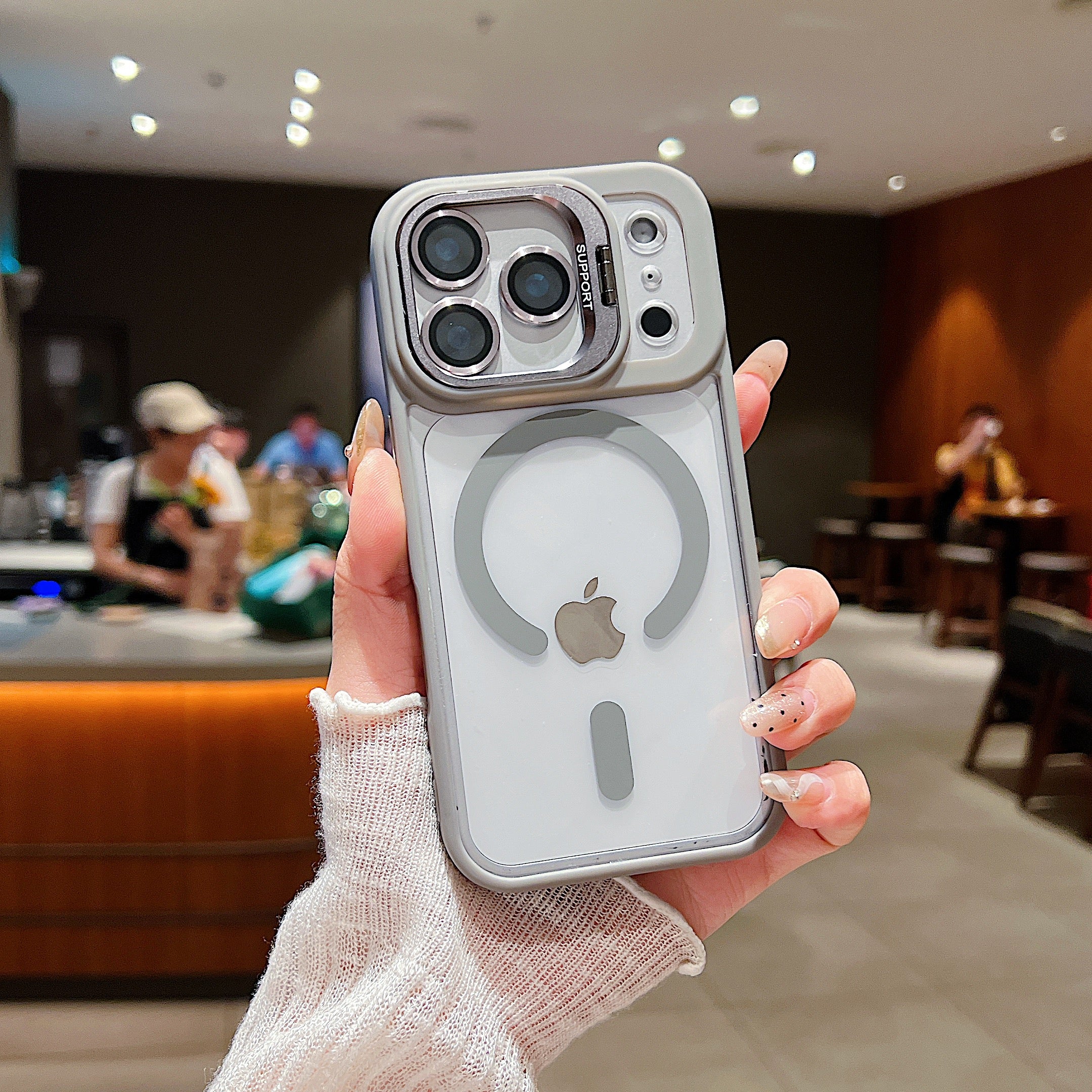 LuxuryKase Mag-Safe Clear Case | Shockproof Transparent Cover with Camera Lens Protection | Metal Ring Stand & Wireless Charging Support For iPhone & Samsung Series - Image 22