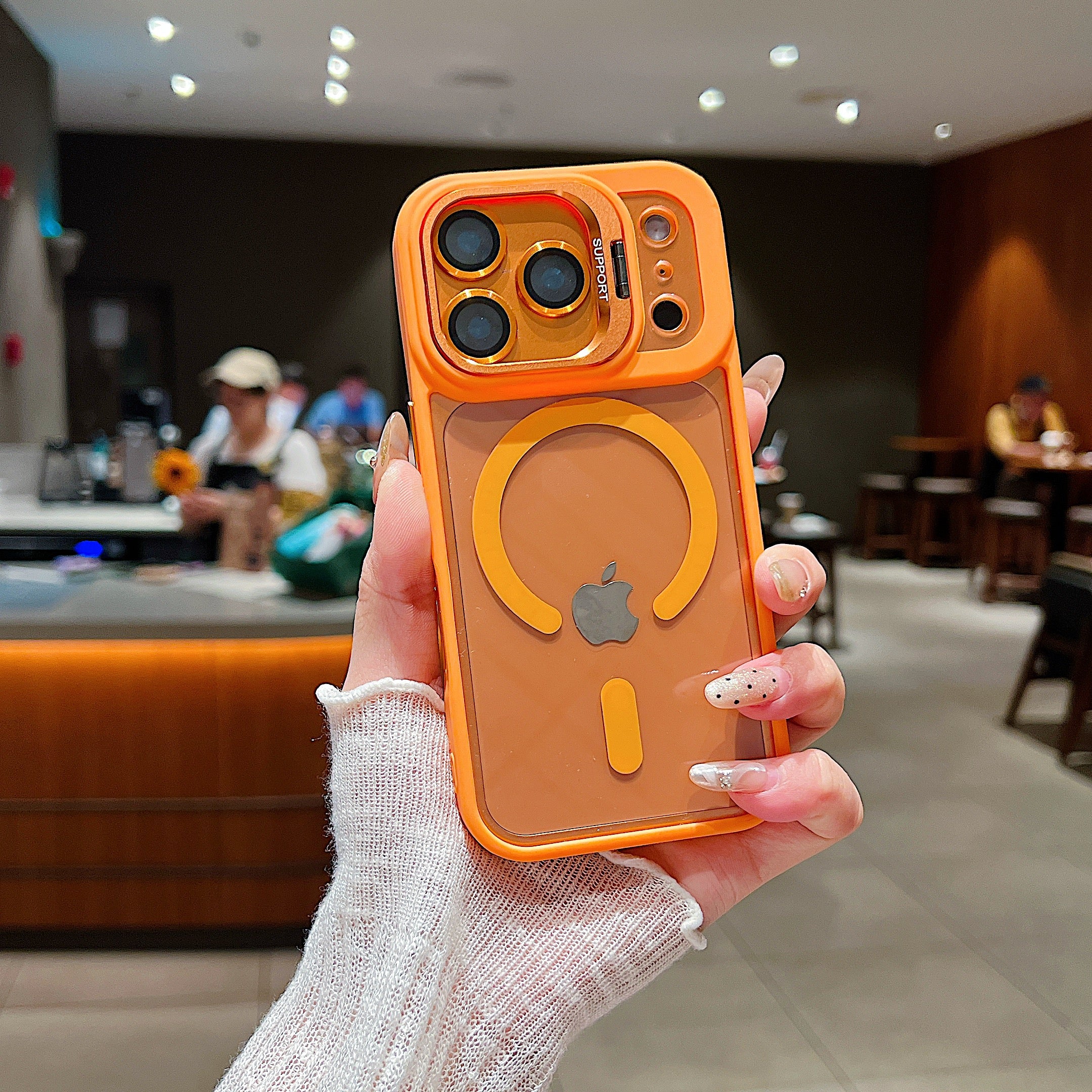 LuxuryKase Mag-Safe Clear Case | Shockproof Transparent Cover with Camera Lens Protection | Metal Ring Stand & Wireless Charging Support For iPhone & Samsung Series - Image 23