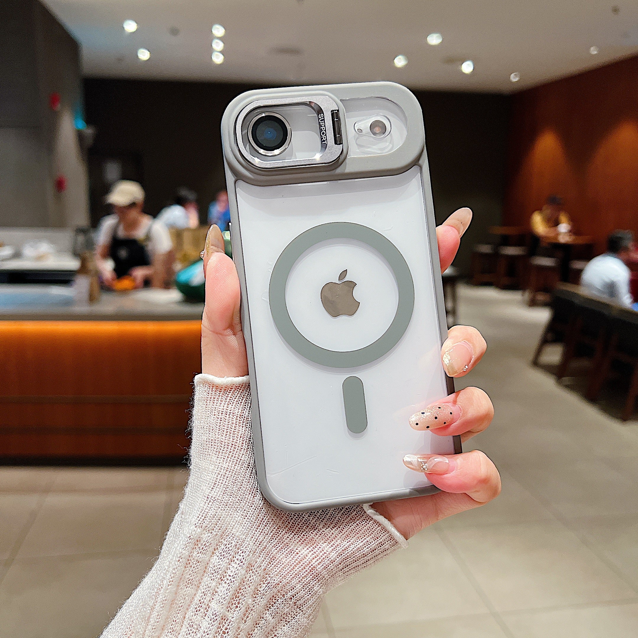 LuxuryKase Mag-Safe Clear Case | Shockproof Transparent Cover with Camera Lens Protection | Metal Ring Stand & Wireless Charging Support For iPhone & Samsung Series - Image 25