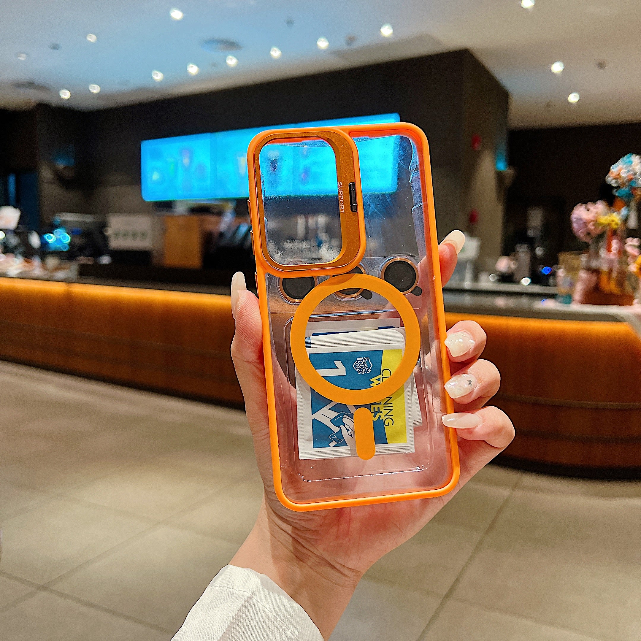 LuxuryKase Mag-Safe Clear Case | Shockproof Transparent Cover with Camera Lens Protection | Metal Ring Stand & Wireless Charging Support For iPhone & Samsung Series - Image 32