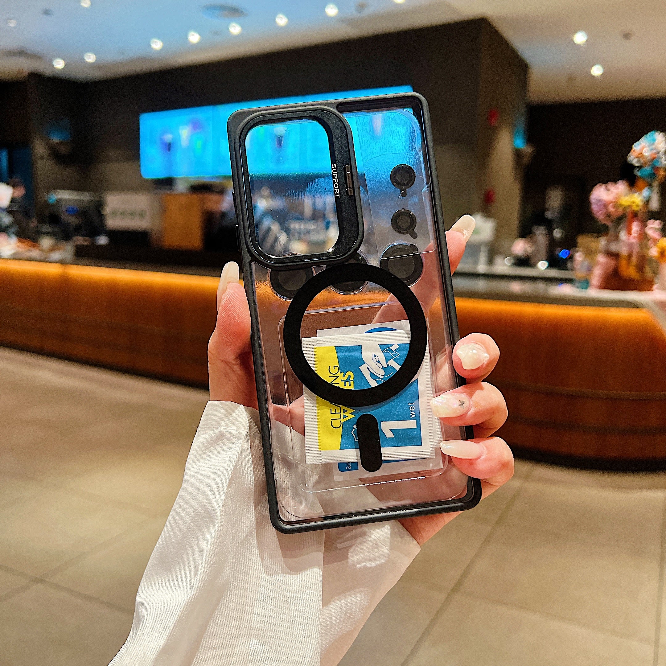 LuxuryKase Mag-Safe Clear Case | Shockproof Transparent Cover with Camera Lens Protection | Metal Ring Stand & Wireless Charging Support For iPhone & Samsung Series - Image 33