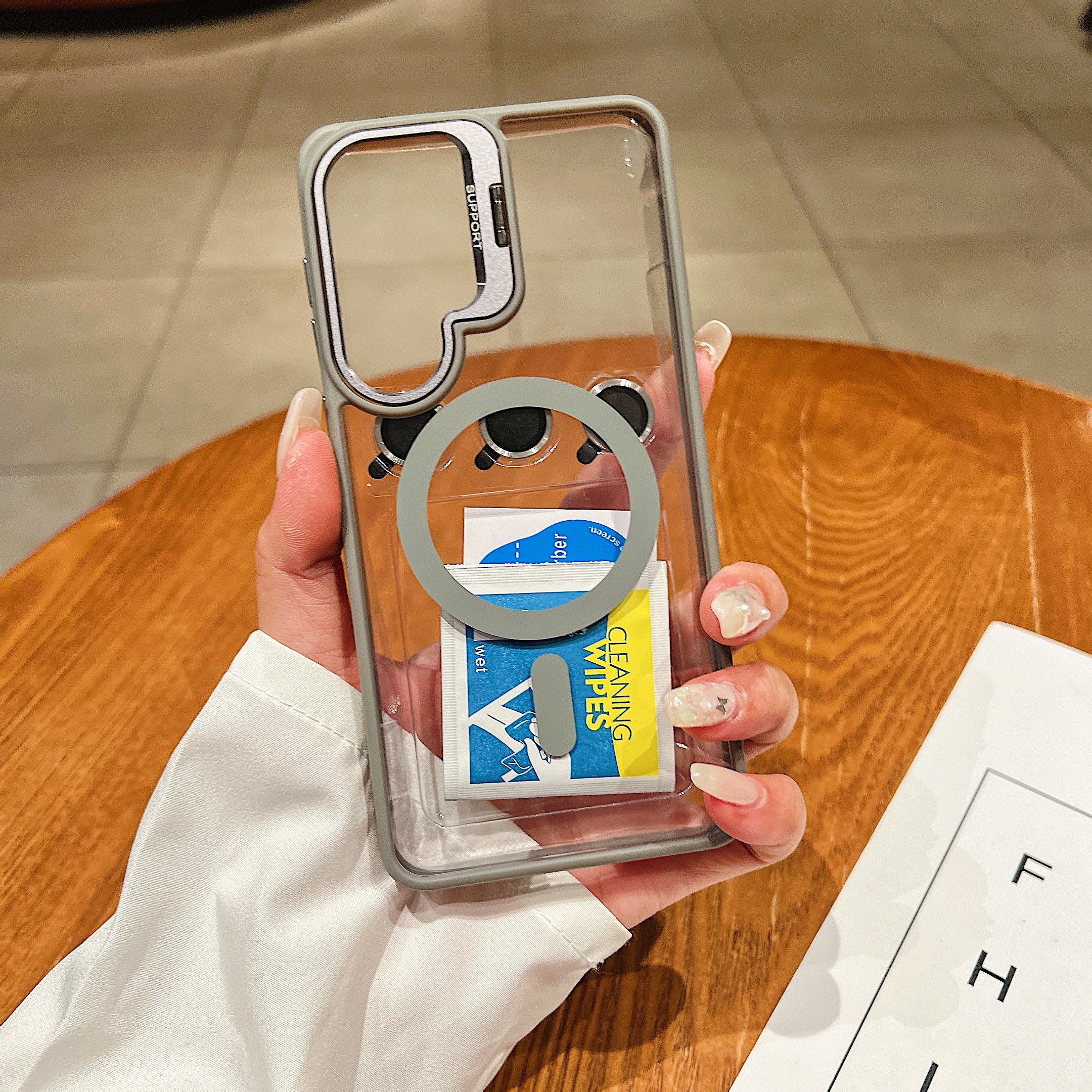 LuxuryKase Mag-Safe Clear Case | Shockproof Transparent Cover with Camera Lens Protection | Metal Ring Stand & Wireless Charging Support For iPhone & Samsung Series - Image 37