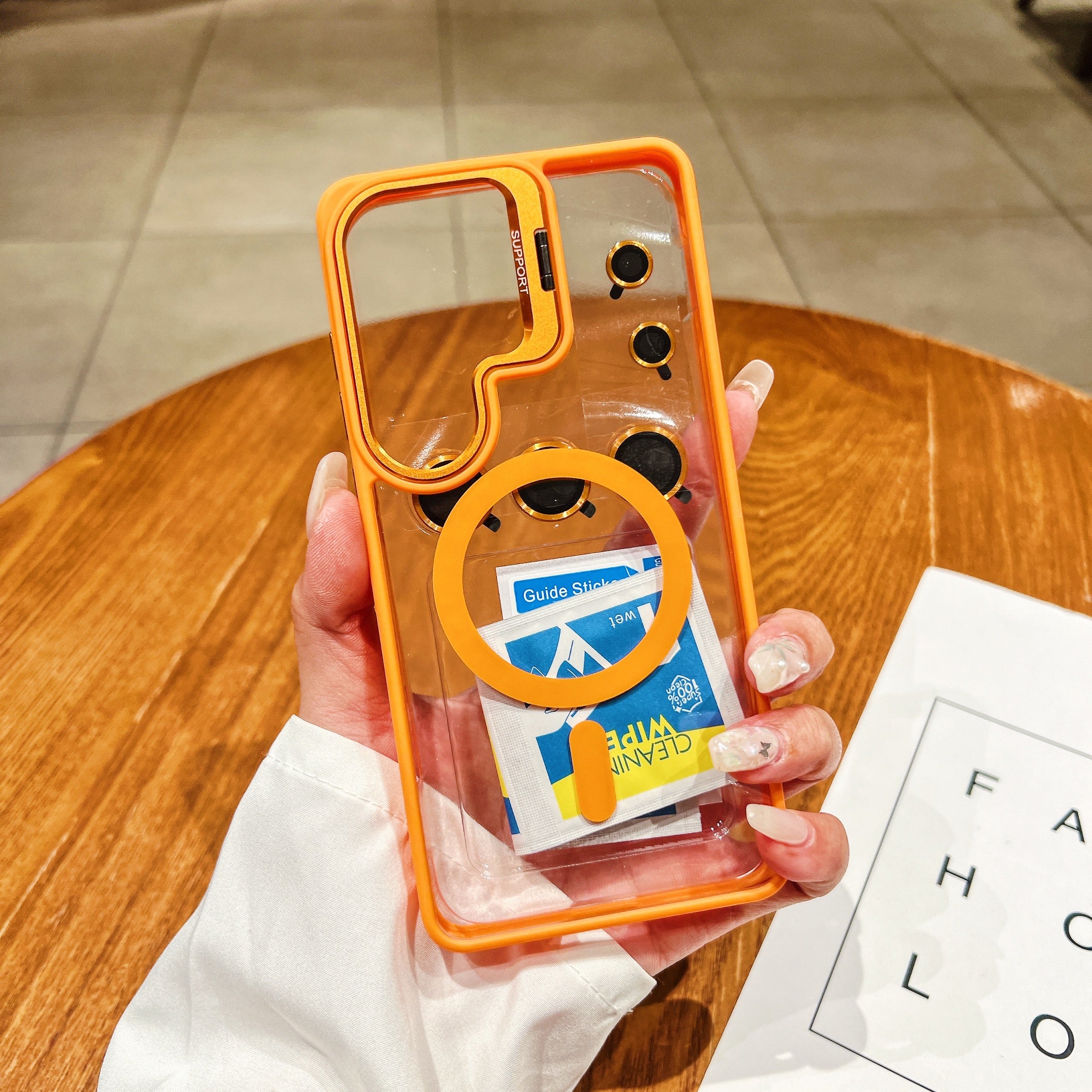 LuxuryKase Mag-Safe Clear Case | Shockproof Transparent Cover with Camera Lens Protection | Metal Ring Stand & Wireless Charging Support For iPhone & Samsung Series - Image 41