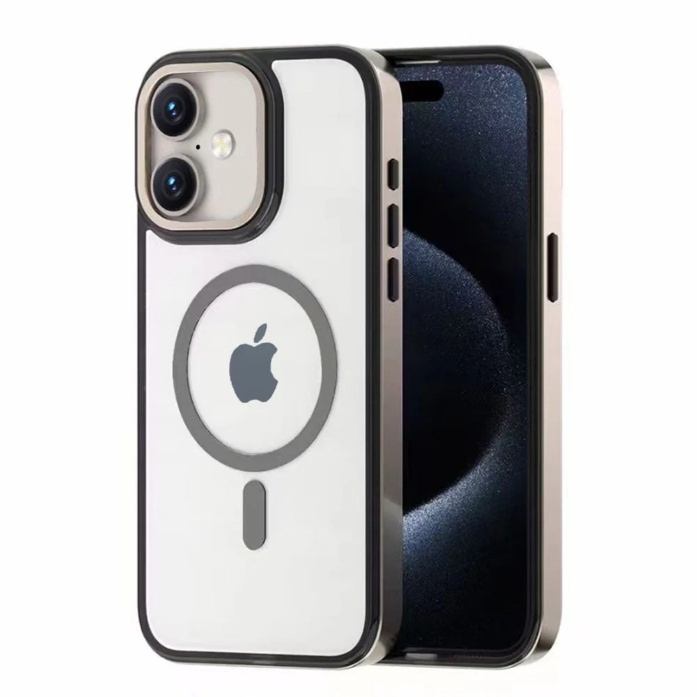 LuxuryKase LK178 Electroplate Titanium Matte Plated Acrylic Magnet Wireless Case Cover For iPhone - Image 10
