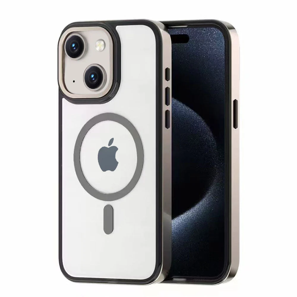 LuxuryKase LK178 Electroplate Titanium Matte Plated Acrylic Magnet Wireless Case Cover For iPhone - Image 8
