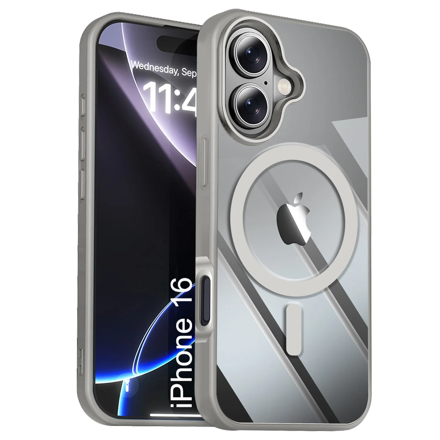 LuxuryKase Mag-Safe Compatible Transparent Back Case with Shockproof Bumper | Raised Camera Protection | Slim Fit Design | Wireless Charging Support For iPhone & Samsung Series - Image 102