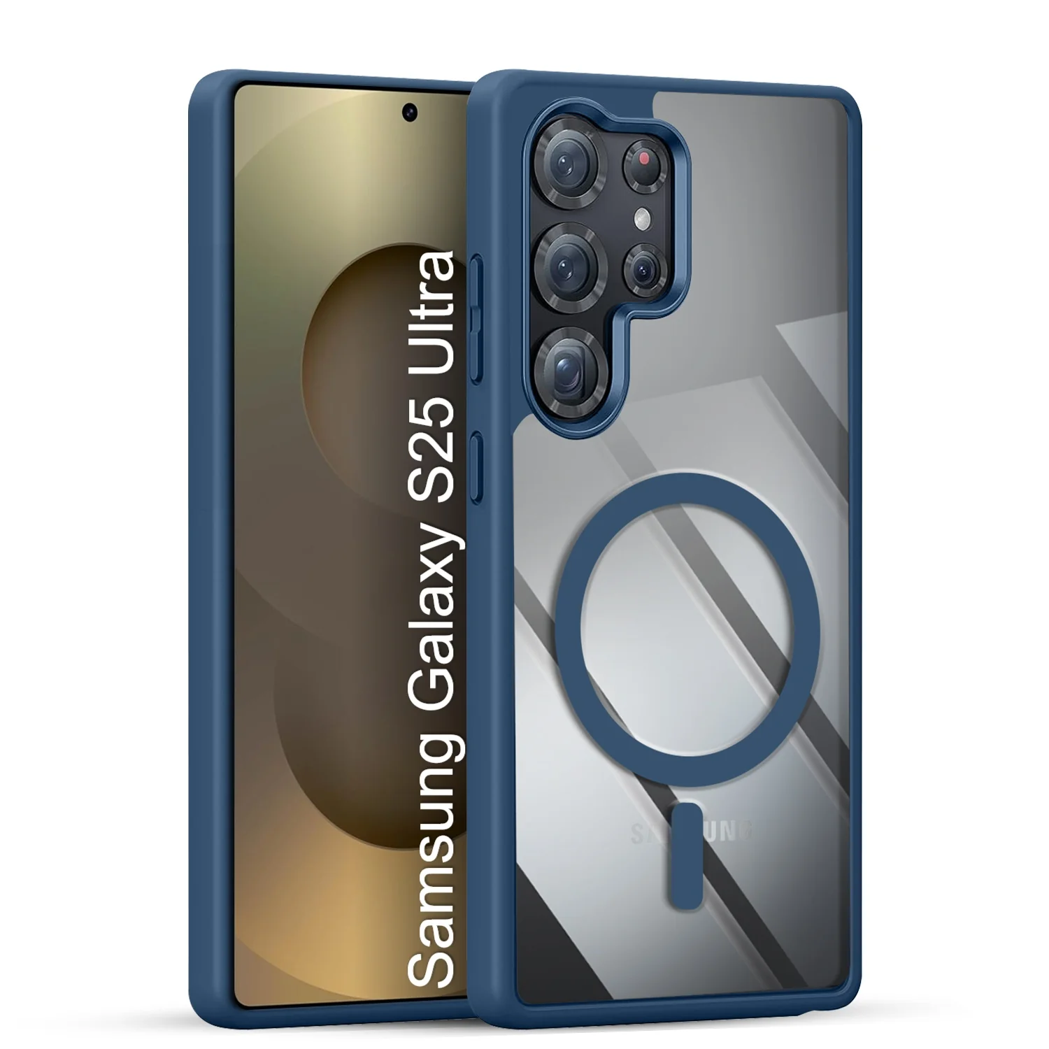 LuxuryKase Mag-Safe Compatible Transparent Back Case with Shockproof Bumper | Raised Camera Protection | Slim Fit Design | Wireless Charging Support For iPhone & Samsung Series - Image 96