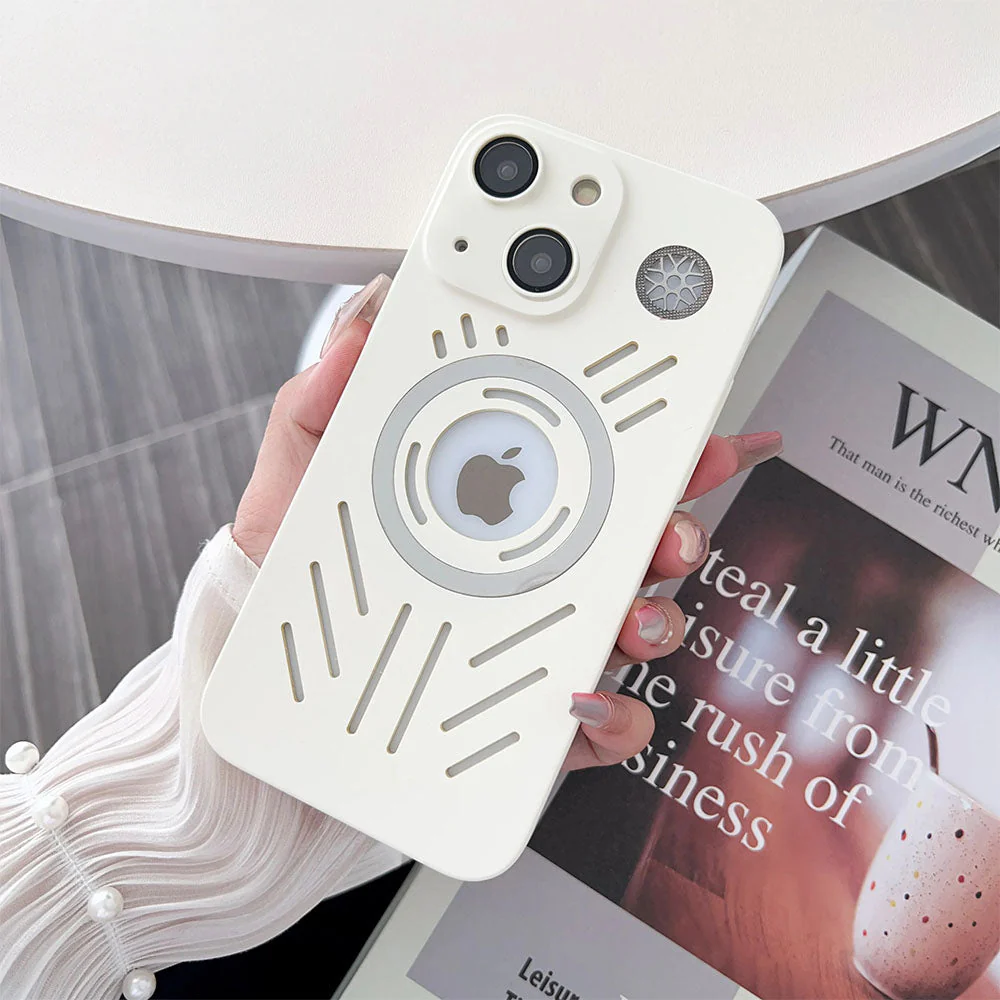LuxuryKase Magnetic Heat Dissipation Cooling Breathable Mag-safe Matte Hard Case for iPhone - Image 16