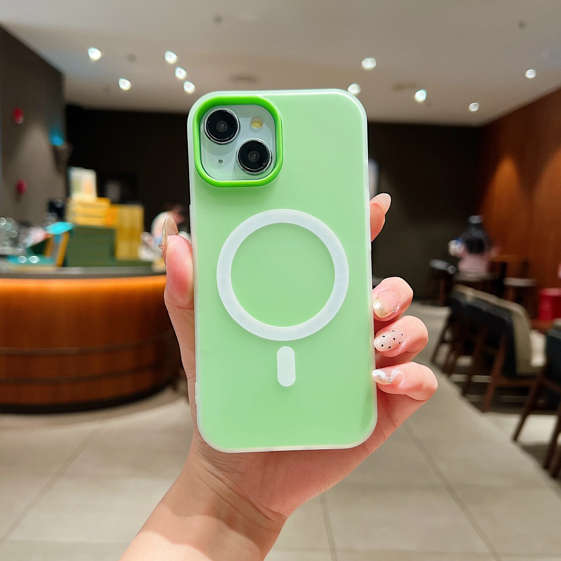 LuxuryKase Magnetic Silicone Candy Case | Mag-Safe Compatible | Slim Protective Case | Lightweight & Flexible | Wireless Charging | Soft Matte Finish For iPhone - Image 12