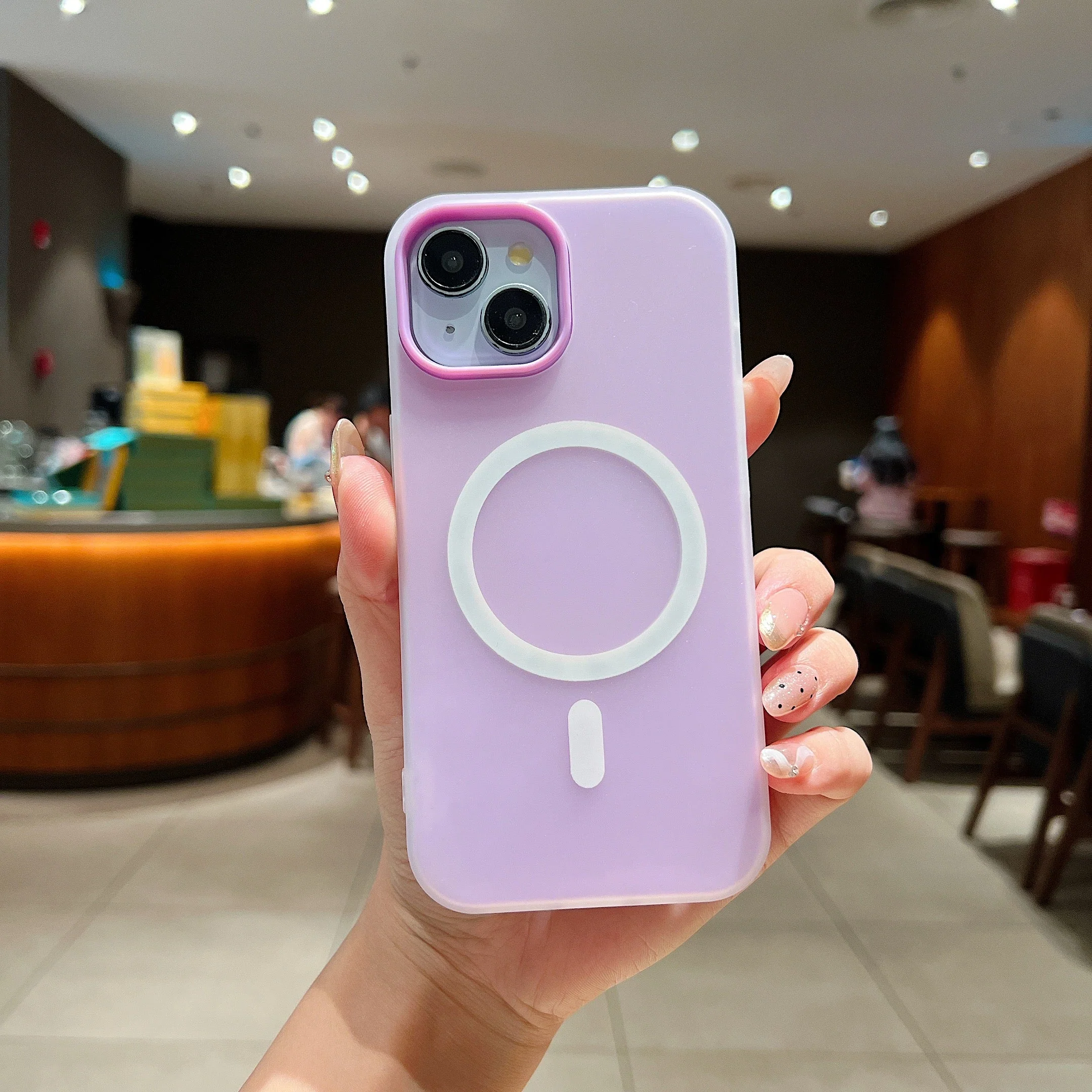 LuxuryKase Magnetic Silicone Candy Case | Mag-Safe Compatible | Slim Protective Case | Lightweight & Flexible | Wireless Charging | Soft Matte Finish For iPhone - Image 14