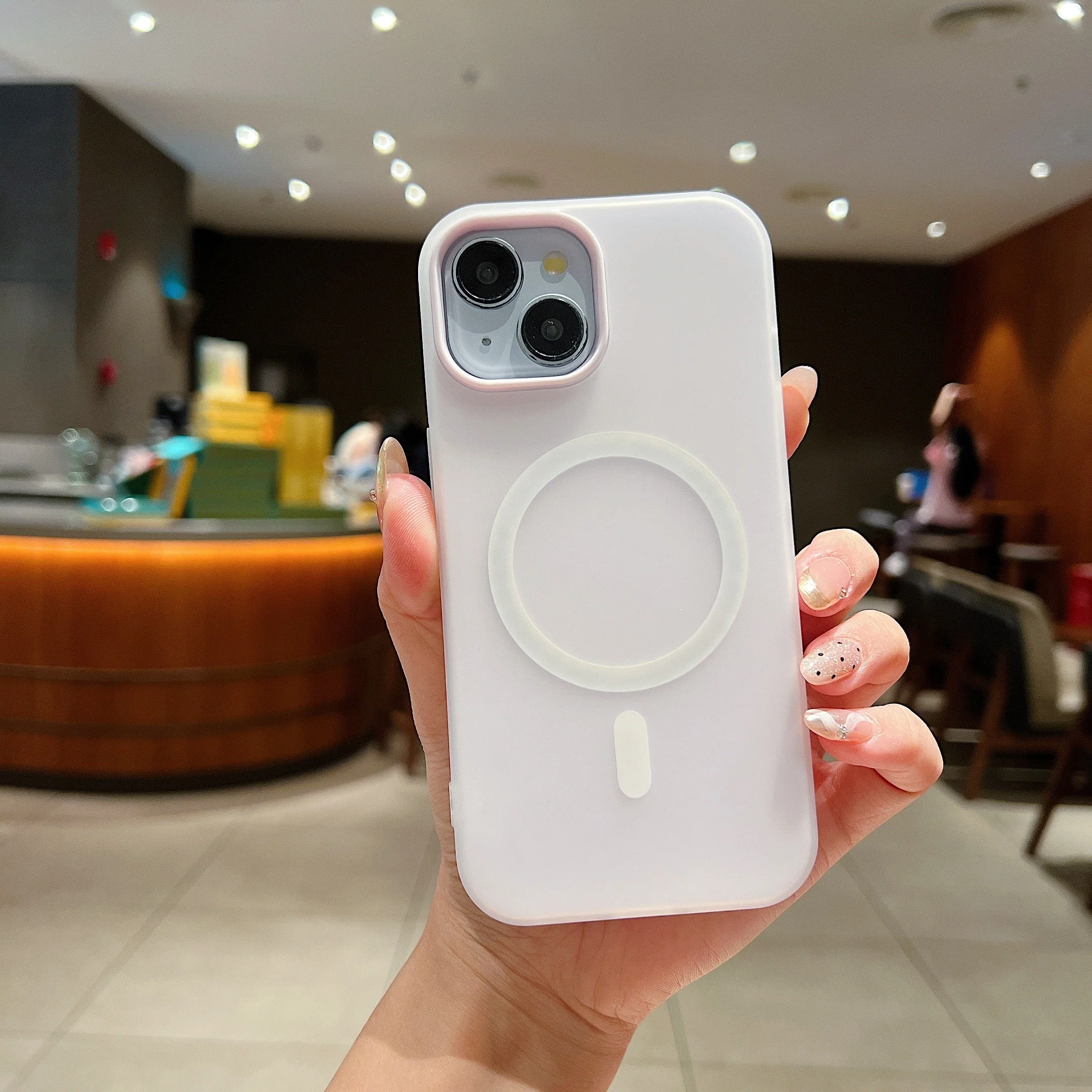 LuxuryKase Magnetic Silicone Candy Case | Mag-Safe Compatible | Slim Protective Case | Lightweight & Flexible | Wireless Charging | Soft Matte Finish For iPhone - Image 15