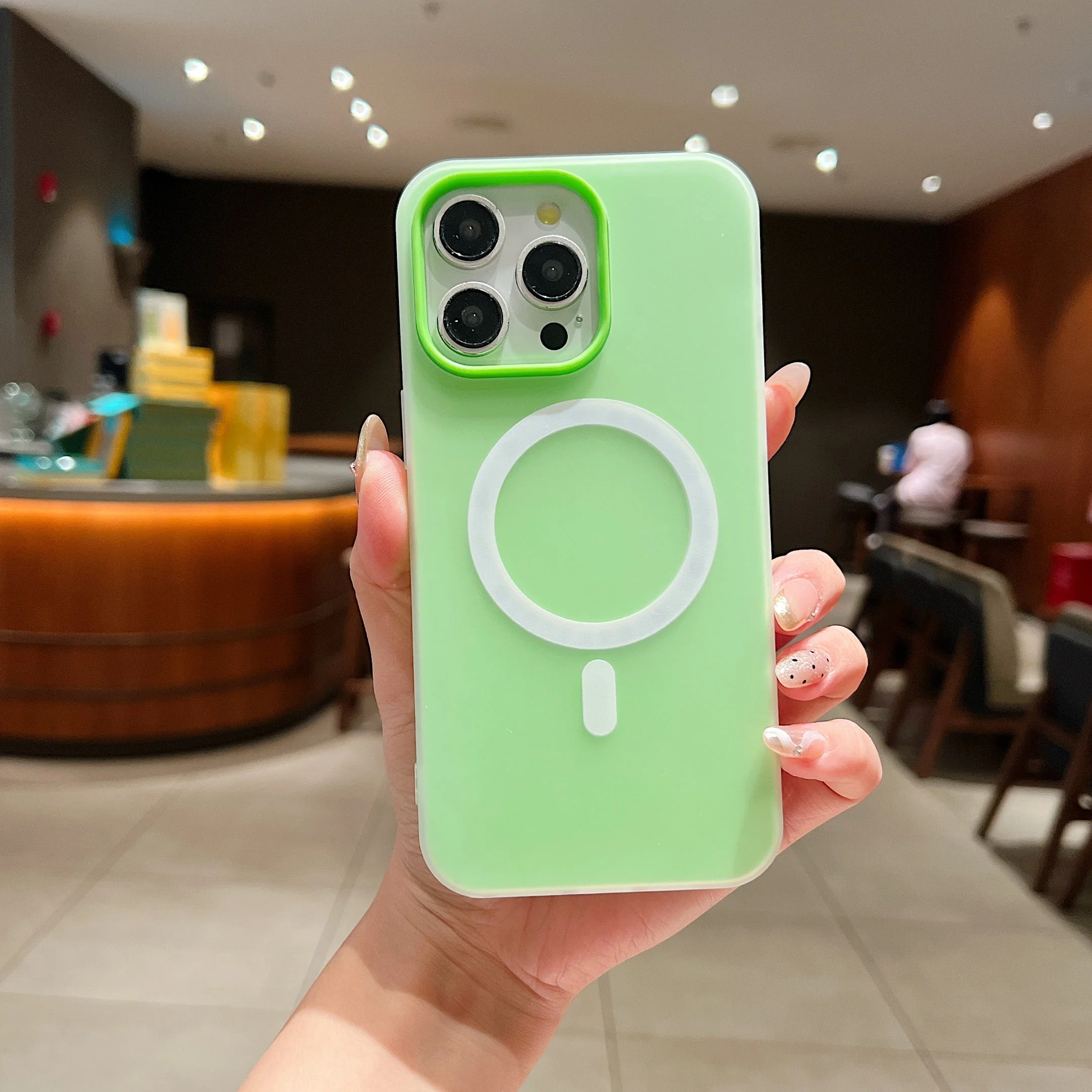 LuxuryKase Magnetic Silicone Candy Case | Mag-Safe Compatible | Slim Protective Case | Lightweight & Flexible | Wireless Charging | Soft Matte Finish For iPhone - Image 20