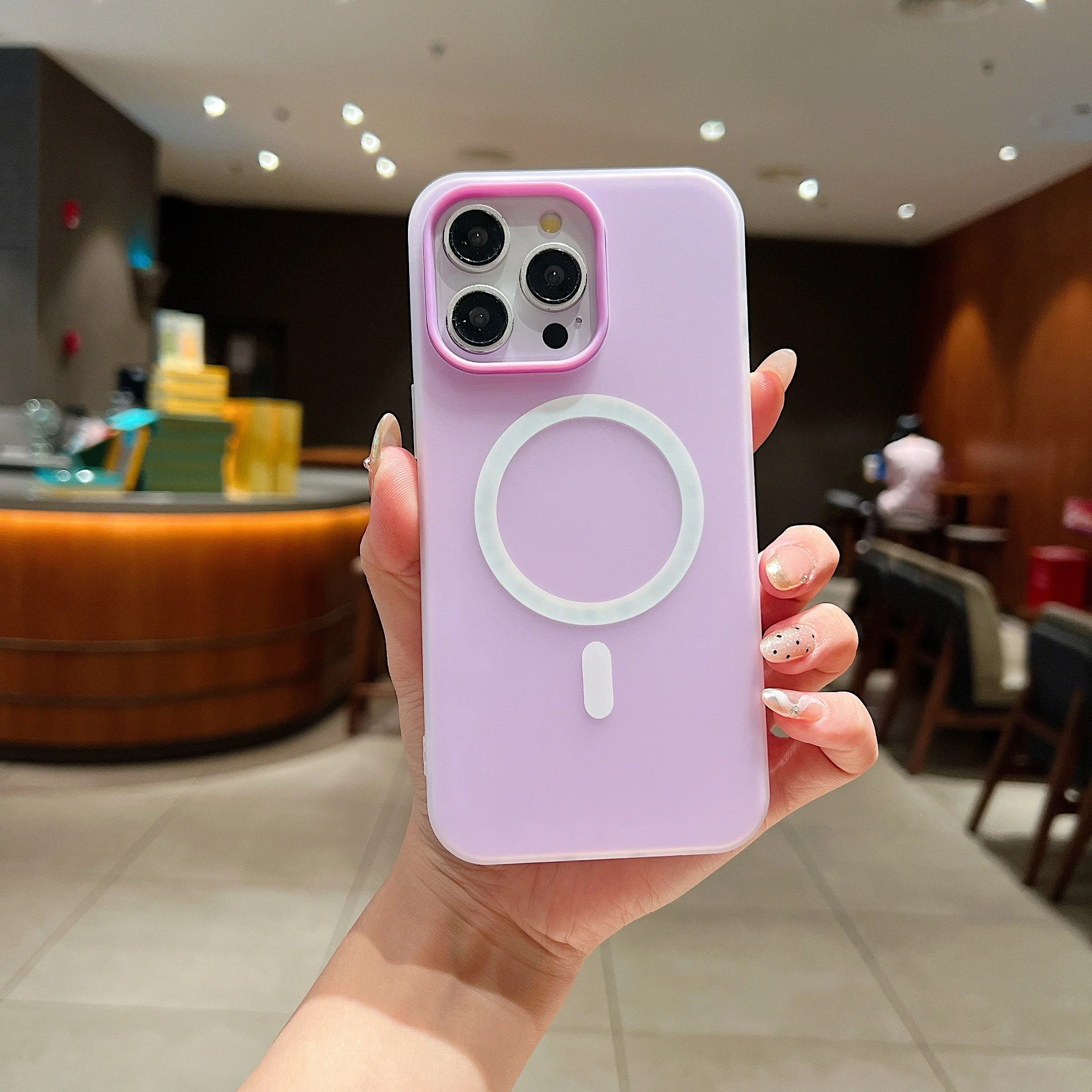 LuxuryKase Magnetic Silicone Candy Case | Mag-Safe Compatible | Slim Protective Case | Lightweight & Flexible | Wireless Charging | Soft Matte Finish For iPhone - Image 22