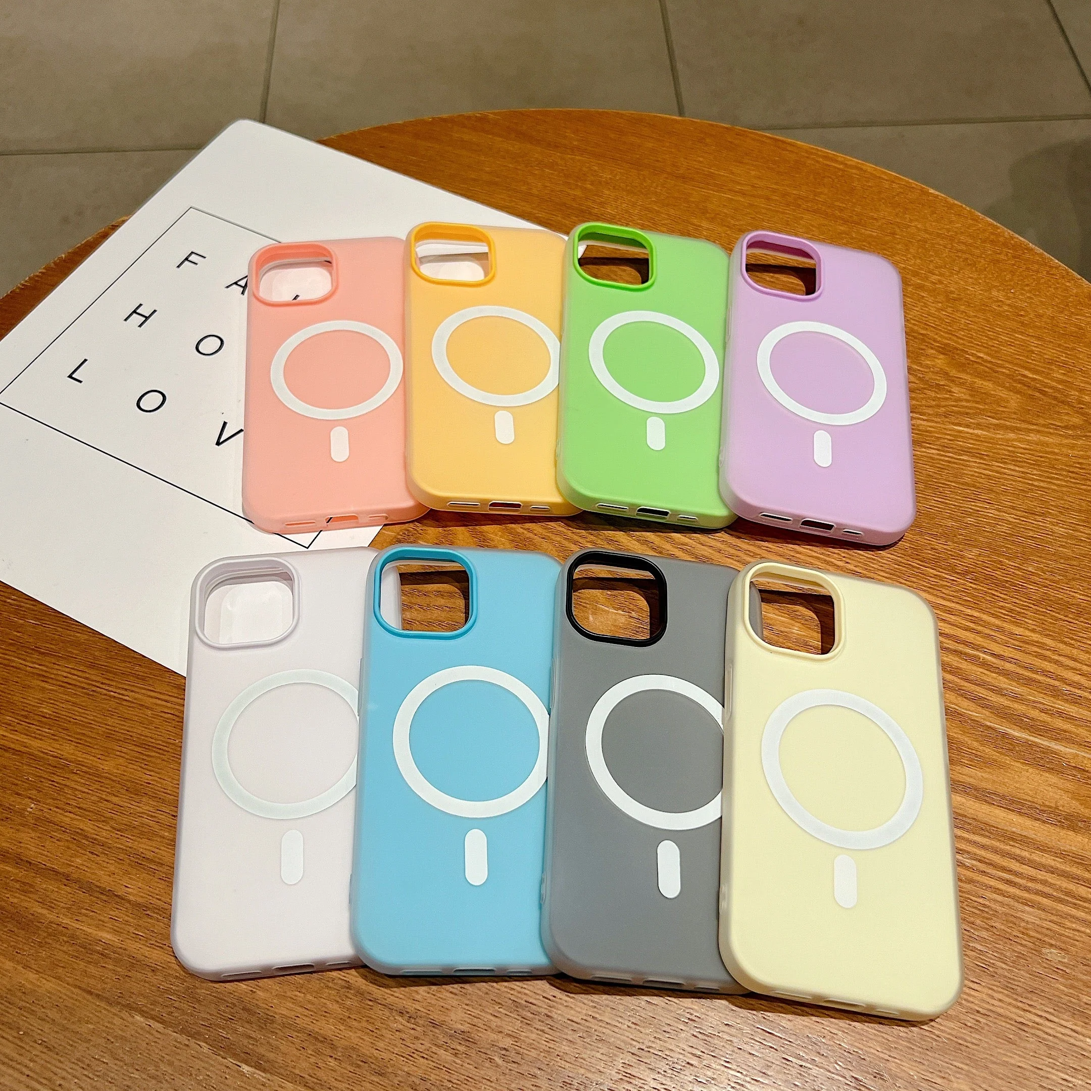 LuxuryKase Magnetic Silicone Candy Case | Mag-Safe Compatible | Slim Protective Case | Lightweight & Flexible | Wireless Charging | Soft Matte Finish For iPhone - Image 3