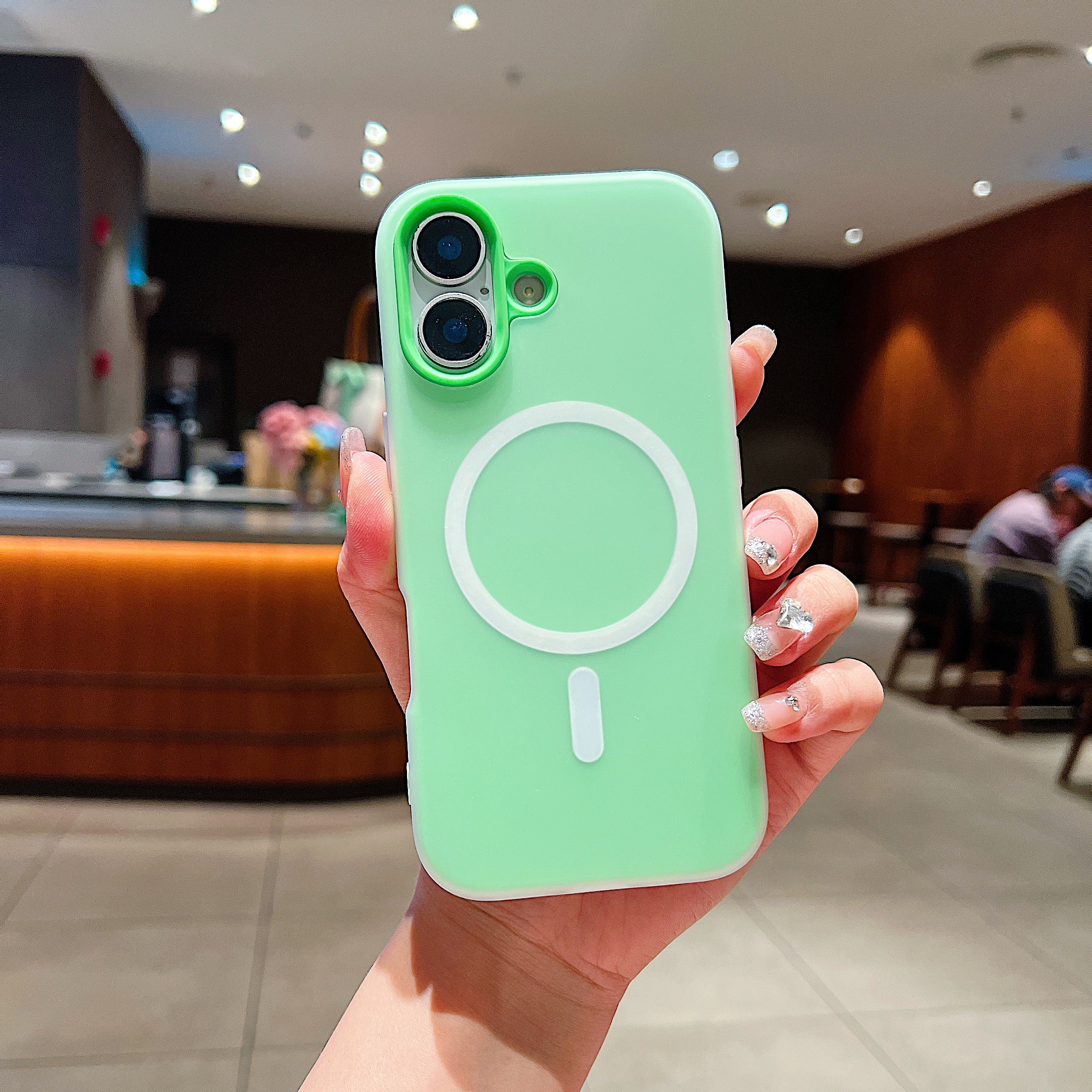 LuxuryKase Magnetic Silicone Candy Case | Mag-Safe Compatible | Slim Protective Case | Lightweight & Flexible | Wireless Charging | Soft Matte Finish For iPhone - Image 36