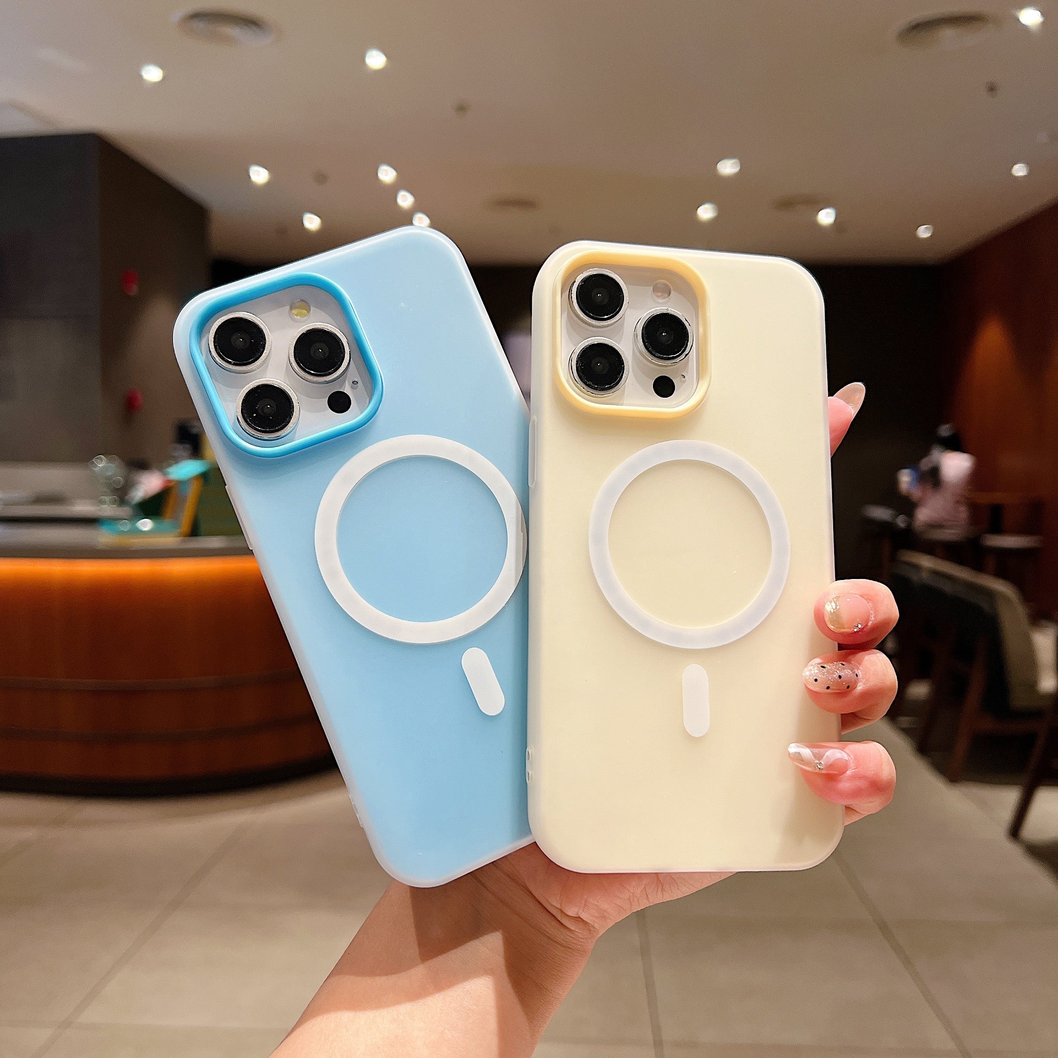 LuxuryKase Magnetic Silicone Candy Case | Mag-Safe Compatible | Slim Protective Case | Lightweight & Flexible | Wireless Charging | Soft Matte Finish For iPhone - Image 4