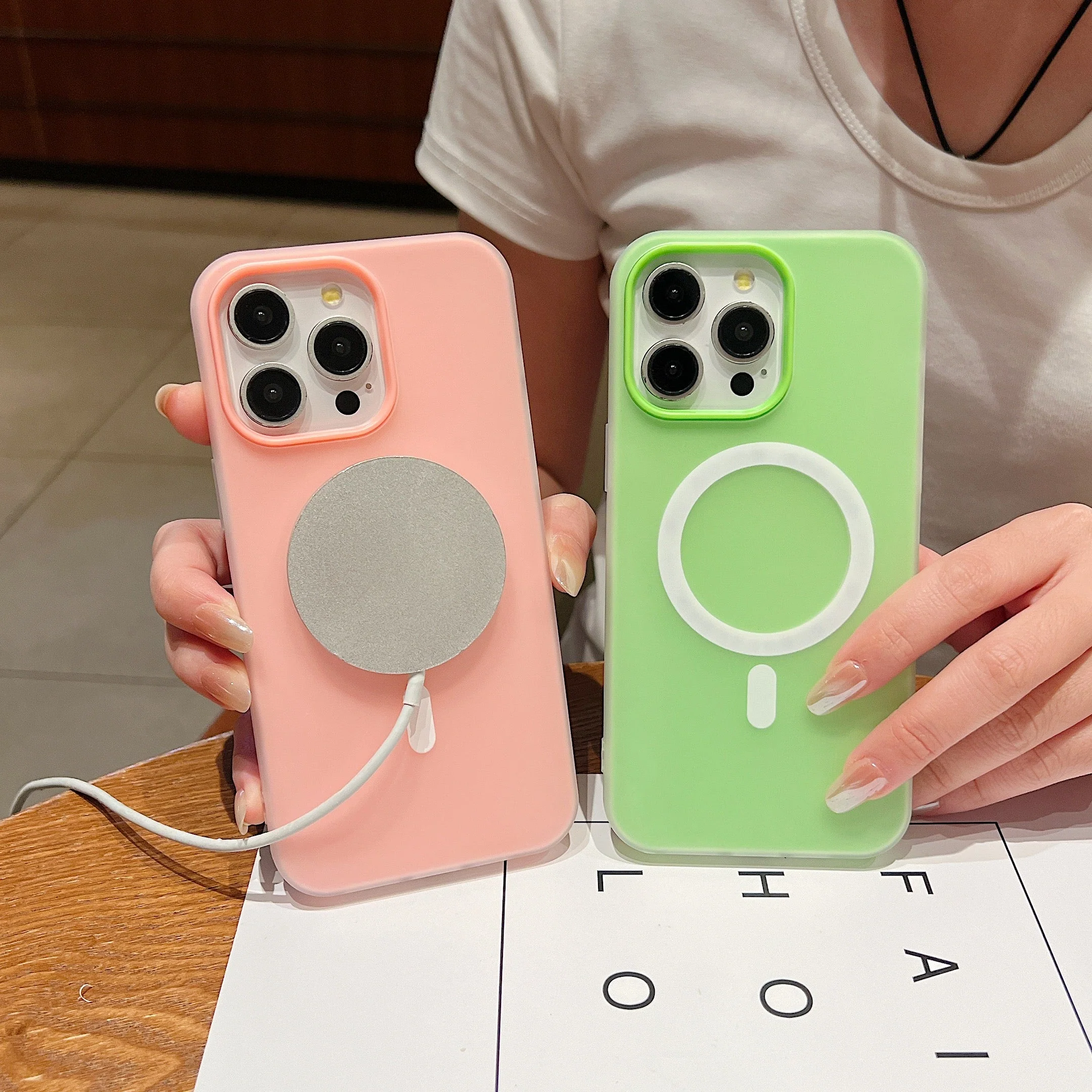 LuxuryKase Magnetic Silicone Candy Case | Mag-Safe Compatible | Slim Protective Case | Lightweight & Flexible | Wireless Charging | Soft Matte Finish For iPhone - Image 8