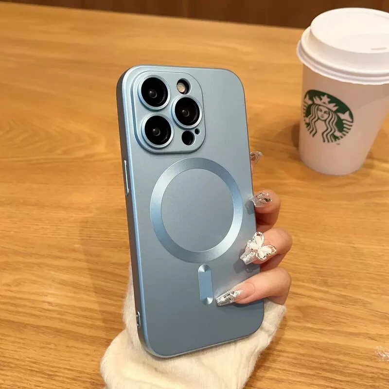 LuxuryKase Premium Mag-Safe Case | Shockproof & Anti-Scratch Cover | Soft Silicone with Wireless Charging | Camera Lens Guard For iPhone - Image 10
