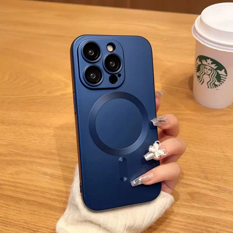 LuxuryKase Premium Mag-Safe Case | Shockproof & Anti-Scratch Cover | Soft Silicone with Wireless Charging | Camera Lens Guard For iPhone - Image 15