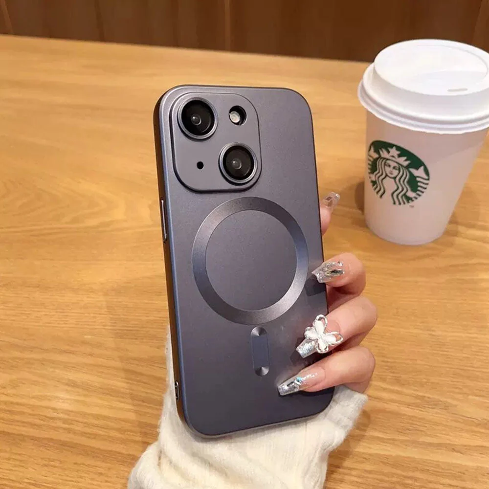 LuxuryKase Premium Mag-Safe Case | Shockproof & Anti-Scratch Cover | Soft Silicone with Wireless Charging | Camera Lens Guard For iPhone - Image 18