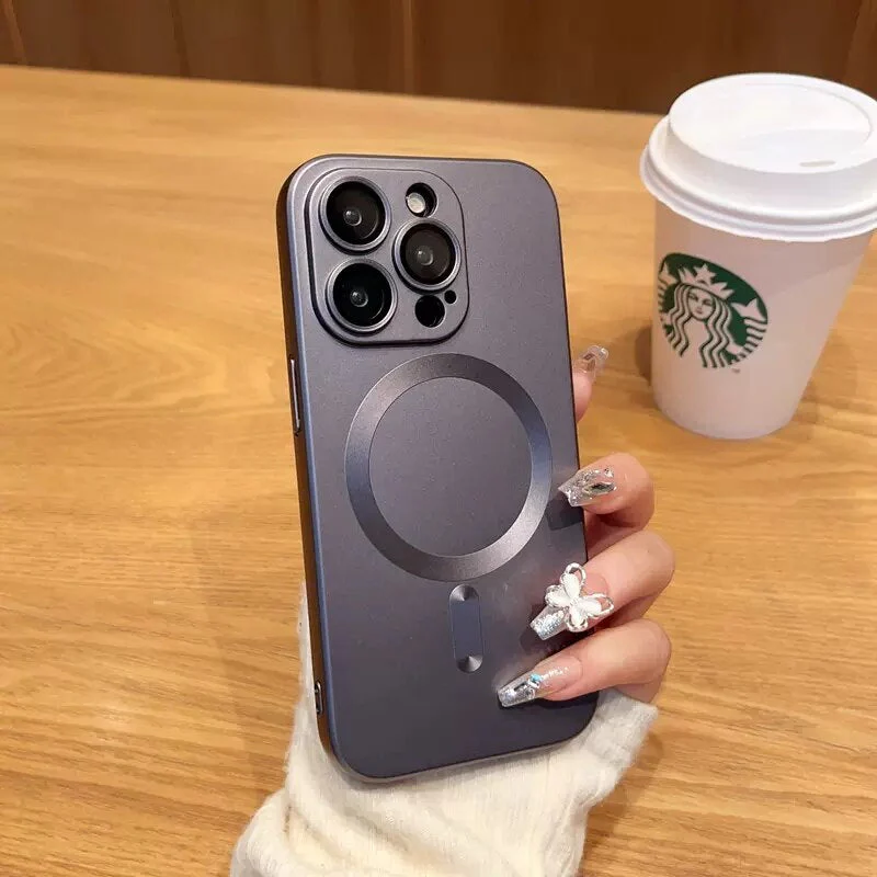 LuxuryKase Premium Mag-Safe Case | Shockproof & Anti-Scratch Cover | Soft Silicone with Wireless Charging | Camera Lens Guard For iPhone - Image 19