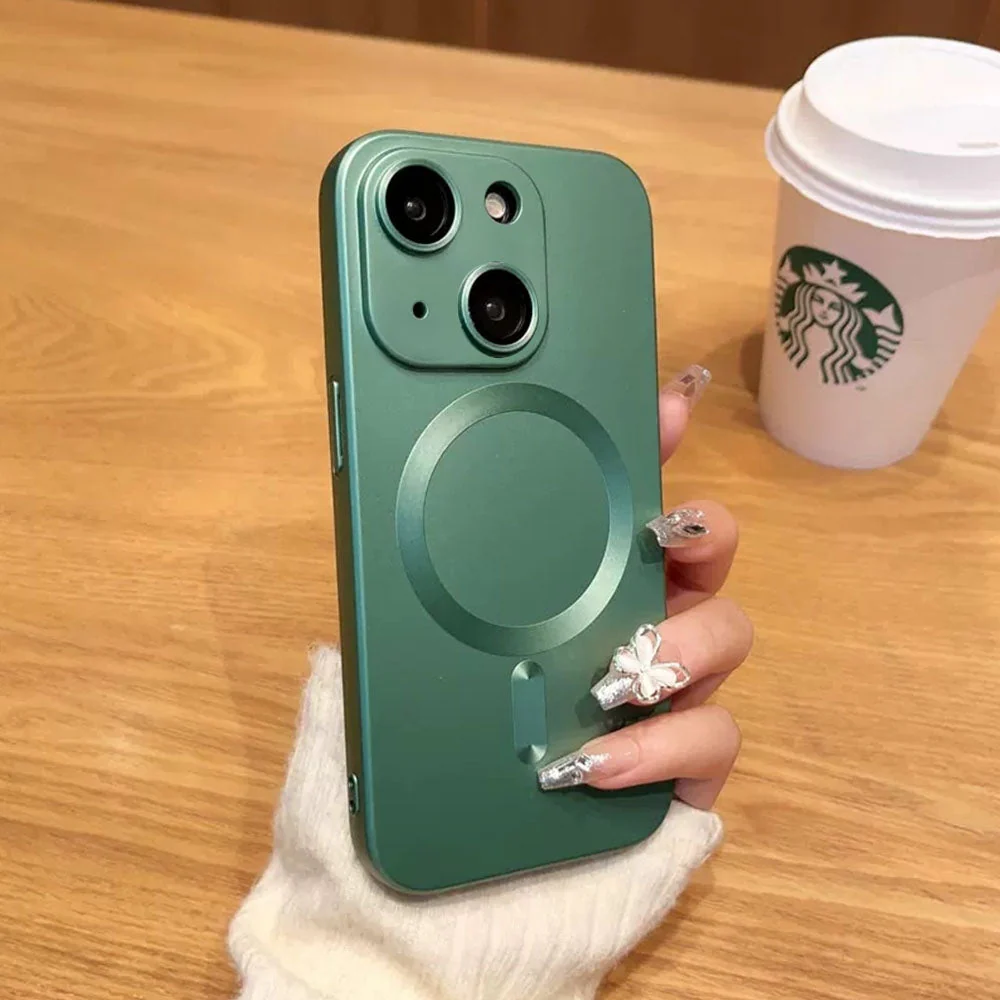 LuxuryKase Premium Mag-Safe Case | Shockproof & Anti-Scratch Cover | Soft Silicone with Wireless Charging | Camera Lens Guard For iPhone - Image 20