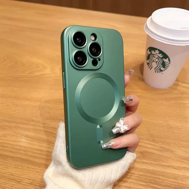 LuxuryKase Premium Mag-Safe Case | Shockproof & Anti-Scratch Cover | Soft Silicone with Wireless Charging | Camera Lens Guard For iPhone - Image 21