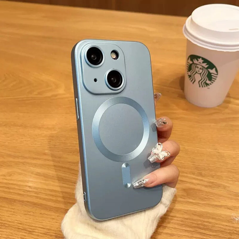 LuxuryKase Premium Mag-Safe Case | Shockproof & Anti-Scratch Cover | Soft Silicone with Wireless Charging | Camera Lens Guard For iPhone - Image 24