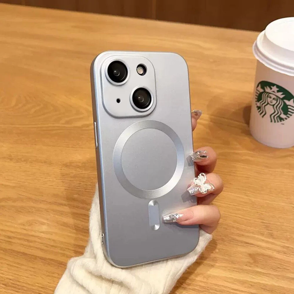LuxuryKase Premium Mag-Safe Case | Shockproof & Anti-Scratch Cover | Soft Silicone with Wireless Charging | Camera Lens Guard For iPhone - Image 26
