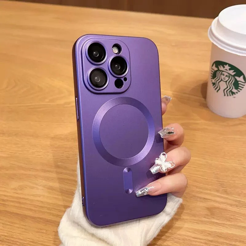 LuxuryKase Premium Mag-Safe Case | Shockproof & Anti-Scratch Cover | Soft Silicone with Wireless Charging | Camera Lens Guard For iPhone - Image 6