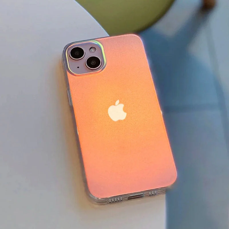 LuxuryKase Matte Laser Gradient Clear Phone Case For iPhone - Image 4