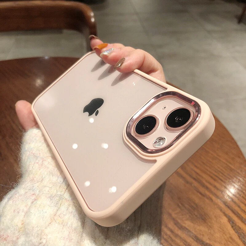LuxuryKase Metal Camera Protection Transparent Shockproof Armor Case Cover For Iphone - Image 11