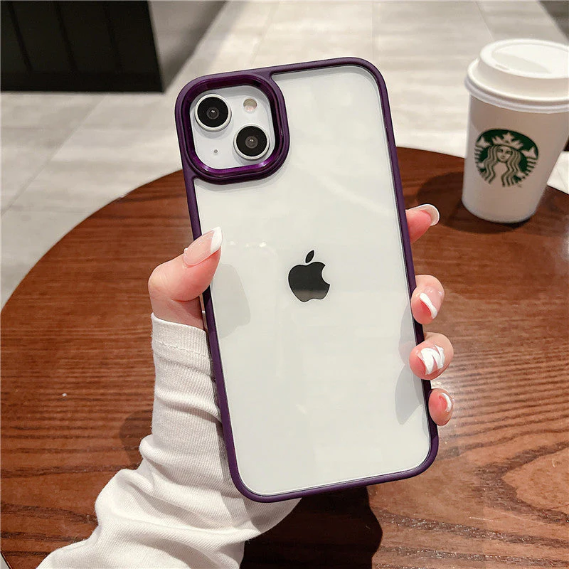 LuxuryKase Metal Camera Protection Transparent Shockproof Armor Case Cover For Iphone - Image 18