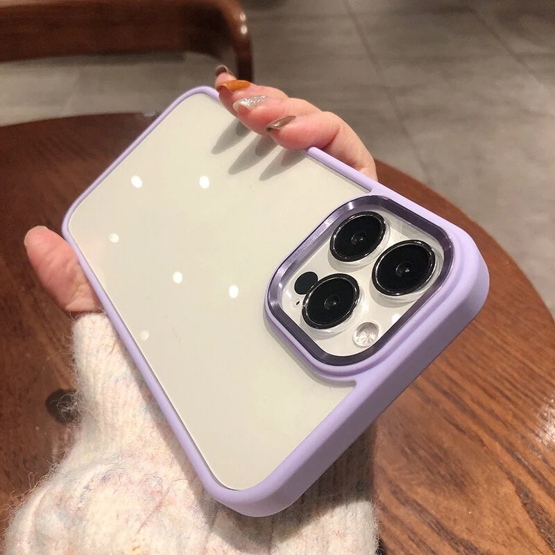 LuxuryKase Metal Camera Protection Transparent Shockproof Armor Case Cover For Iphone - Image 22