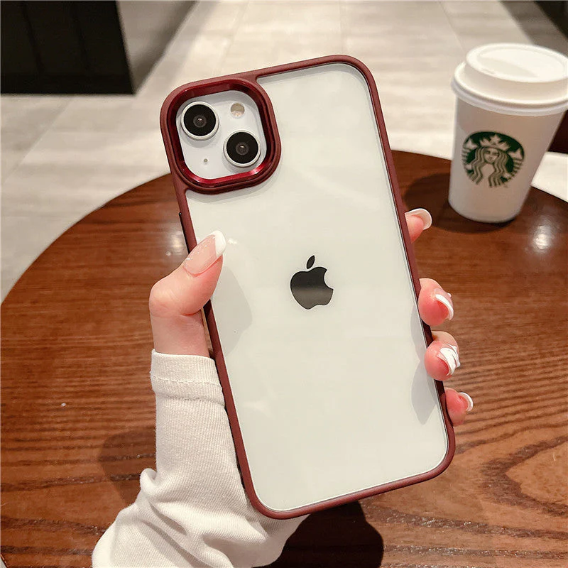 LuxuryKase Metal Camera Protection Transparent Shockproof Armor Case Cover For Iphone - Image 27