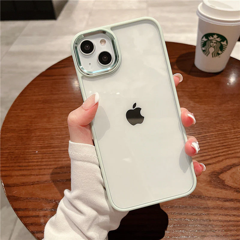 LuxuryKase Metal Camera Protection Transparent Shockproof Armor Case Cover For Iphone - Image 34