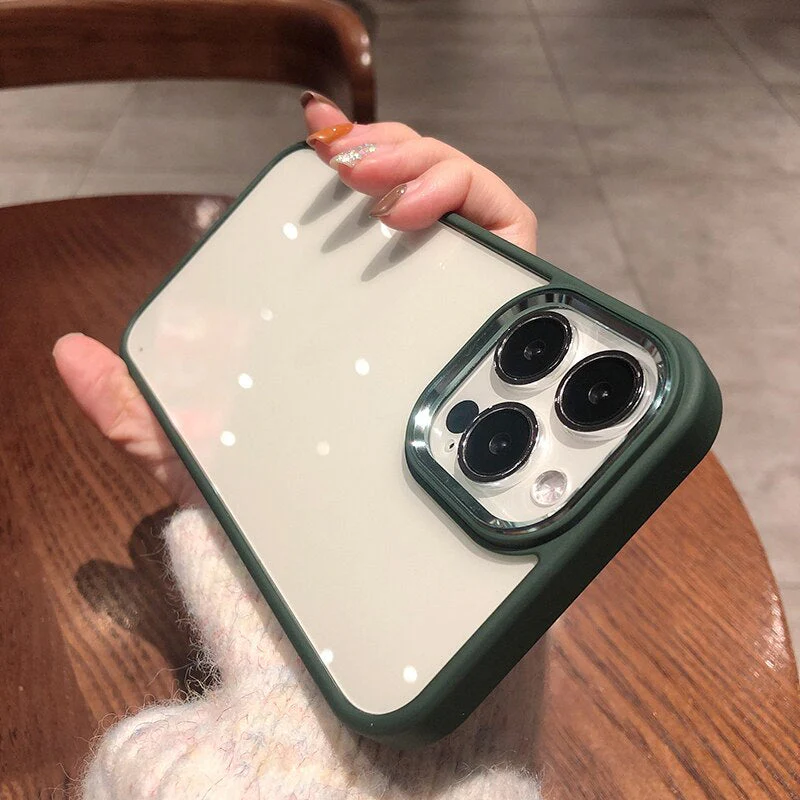 LuxuryKase Metal Camera Protection Transparent Shockproof Armor Case Cover For Iphone - Image 6