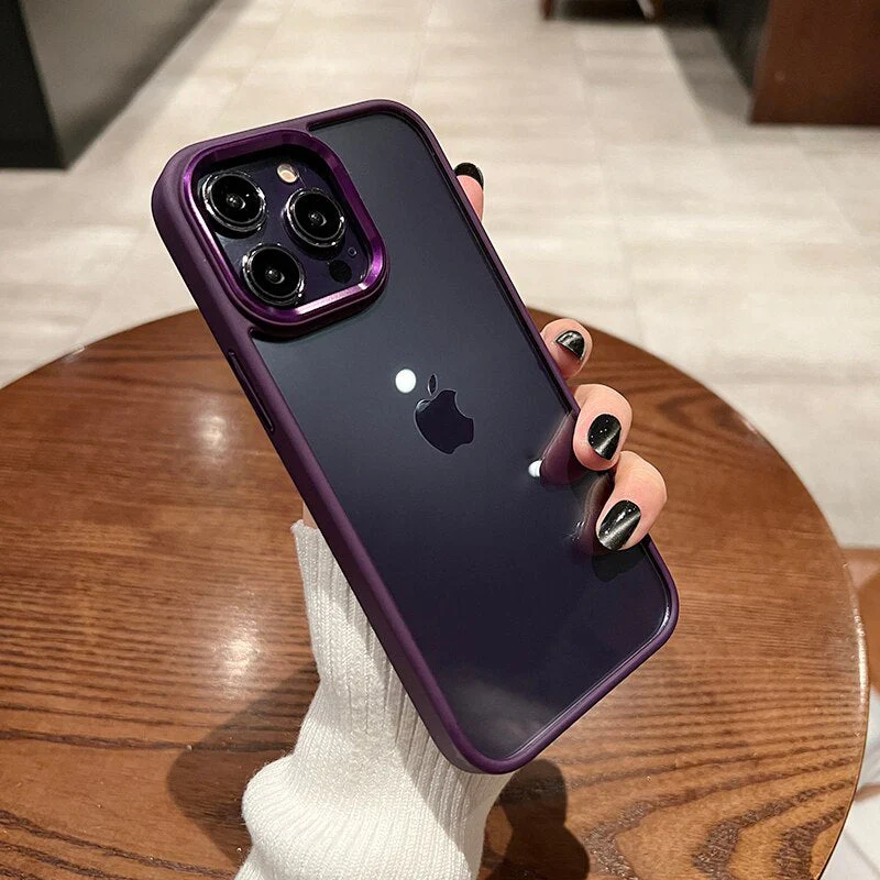 LuxuryKase Metal Camera Protection Transparent Shockproof Armor Case Cover For Iphone - Image 7
