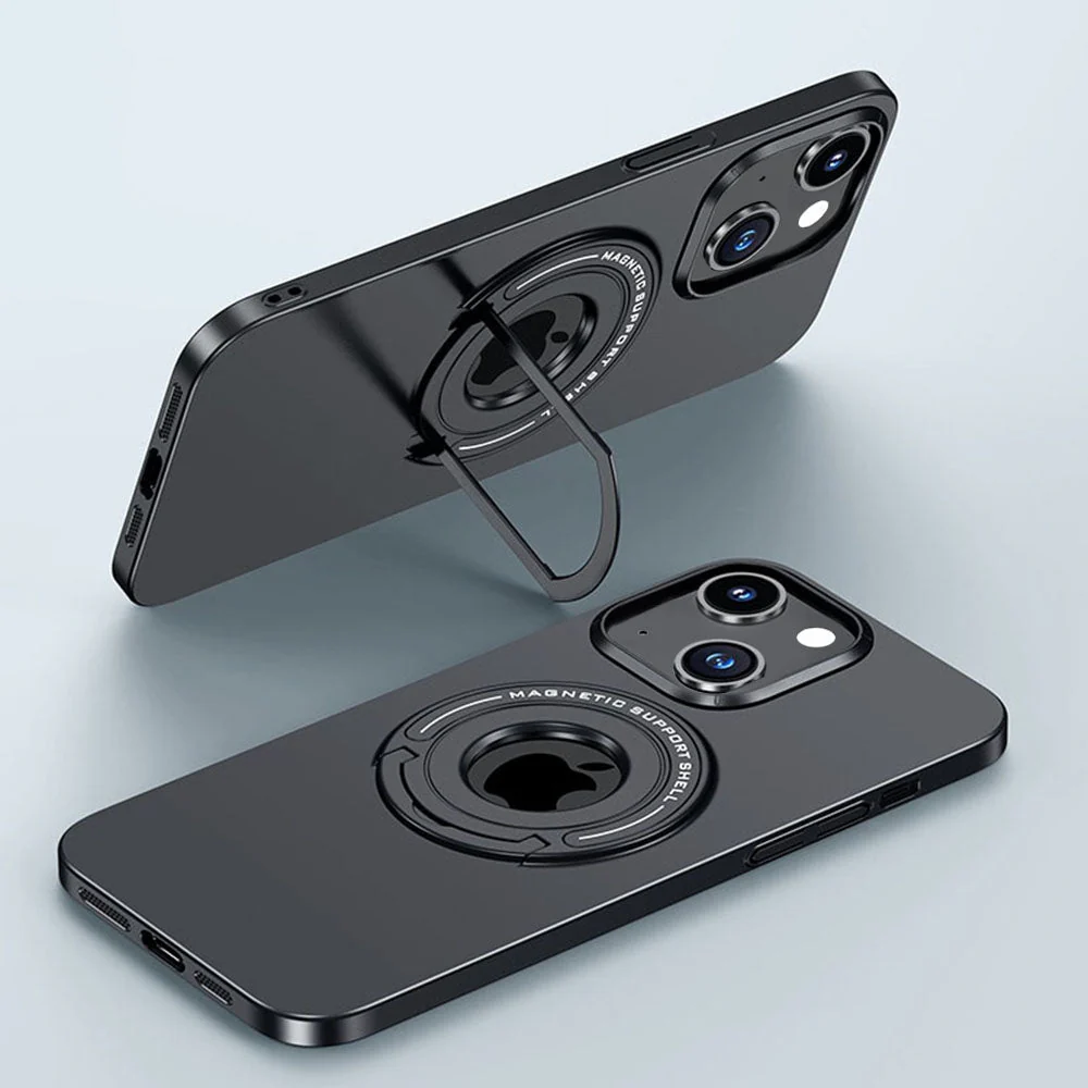 LuxuryKase Premium Magnetic Support Shell Case with Built-in Kickstand for iPhone - Image 11