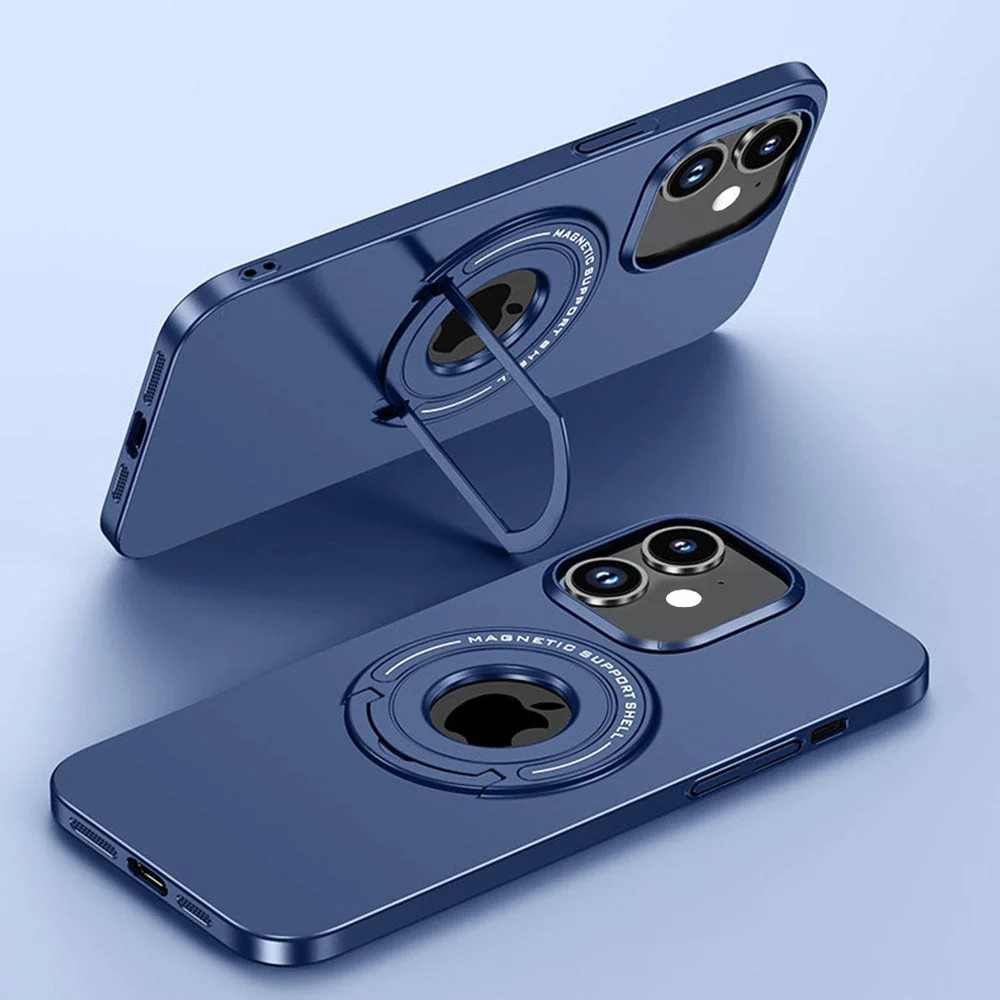 LuxuryKase Premium Magnetic Support Shell Case with Built-in Kickstand for iPhone - Image 12
