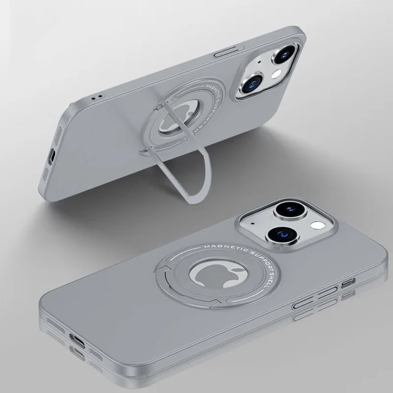 LuxuryKase Premium Magnetic Support Shell Case with Built-in Kickstand for iPhone - Image 25