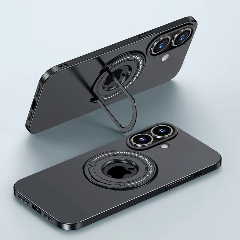 LuxuryKase Premium Magnetic Support Shell Case with Built-in Kickstand for iPhone - Image 34